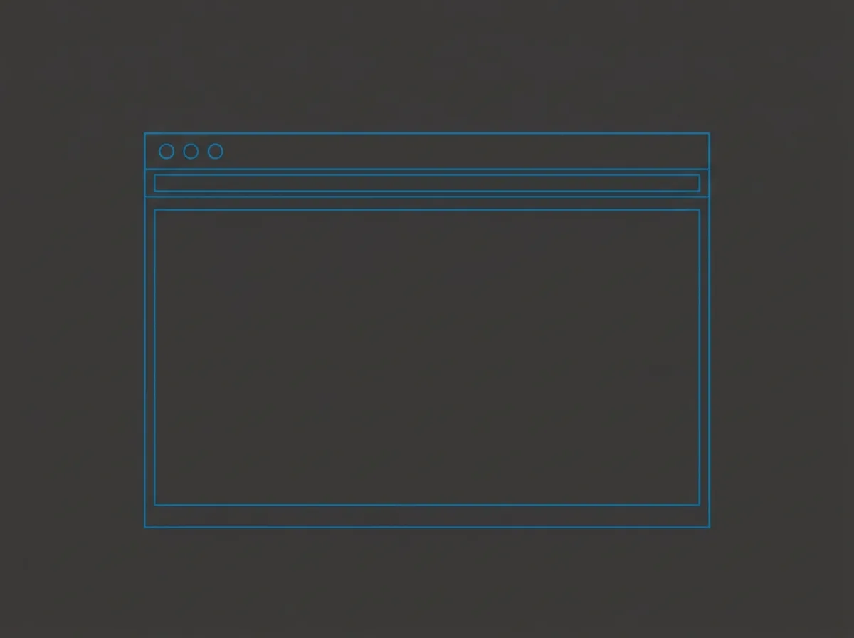Neutral placeholder frame for the Bear Creek Outdoor Living landing page screenshot - a simple browser-window placeholder, not an invented screenshot. Real screenshot pending delivery from the client.